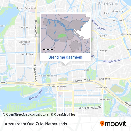 Amsterdam Oud-Zuid kaart