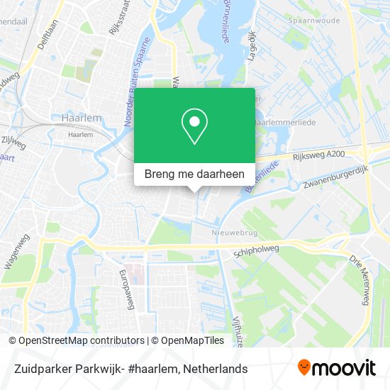 Zuidparker Parkwijk- #haarlem kaart