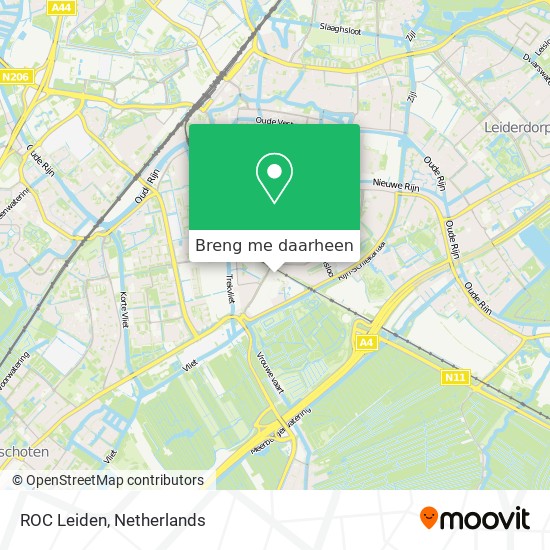 ROC Leiden kaart