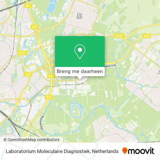 Laboratorium Moleculaire Diagnostiek kaart