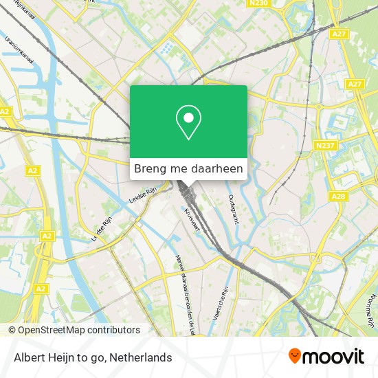 Albert Heijn to go kaart