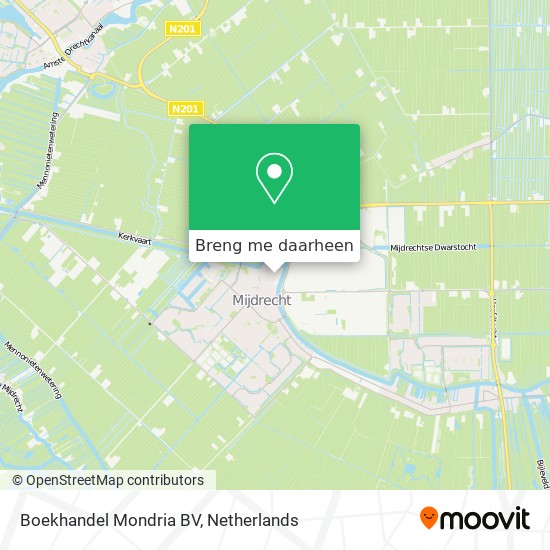 Boekhandel Mondria BV kaart