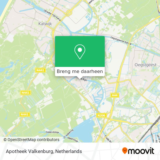 Apotheek Valkenburg kaart