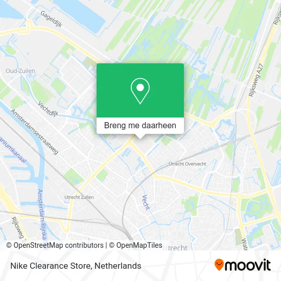 Nike Clearance Store kaart