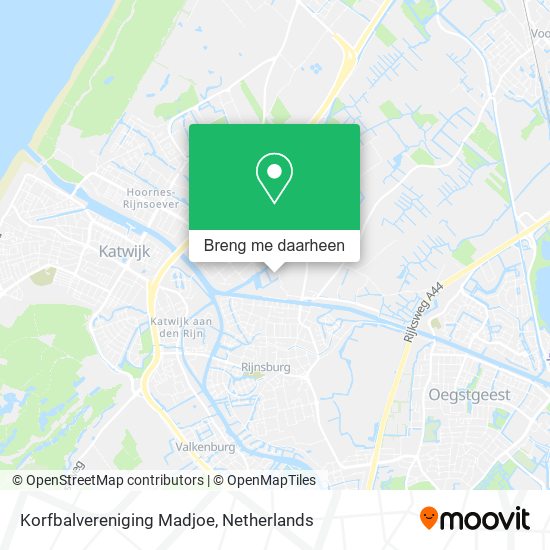 Korfbalvereniging Madjoe kaart