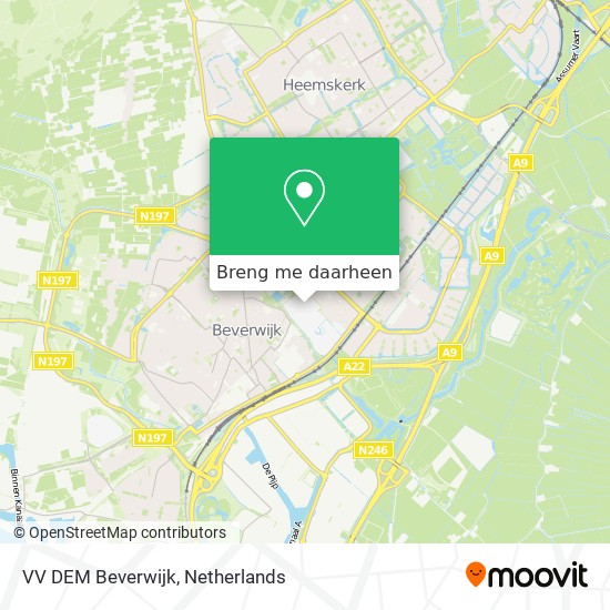 VV DEM Beverwijk kaart