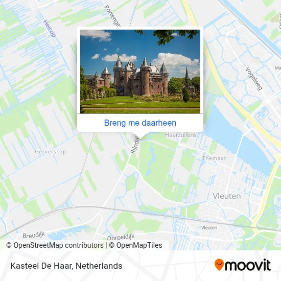 Kasteel De Haar kaart