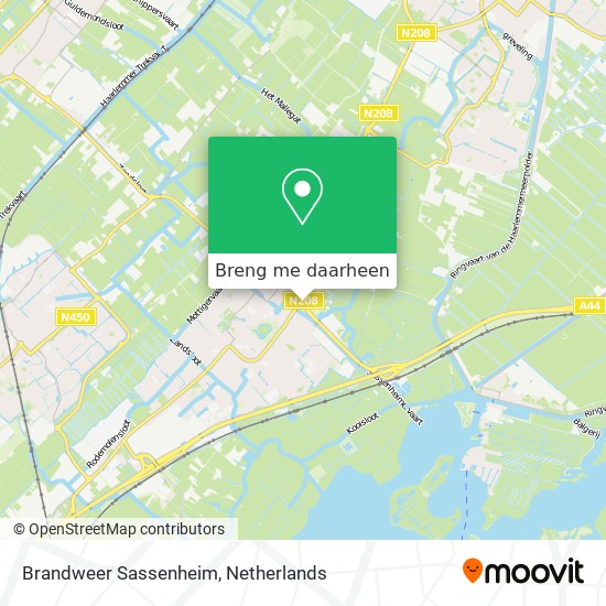 Brandweer Sassenheim kaart