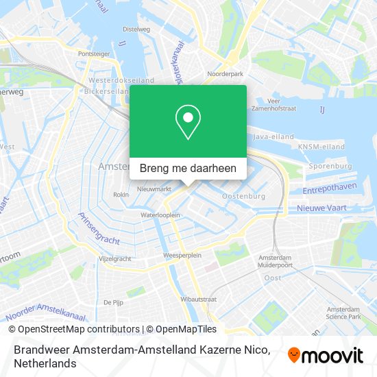 Brandweer Amsterdam-Amstelland Kazerne Nico kaart