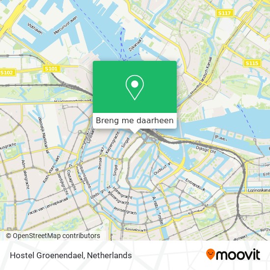 Hostel Groenendael kaart