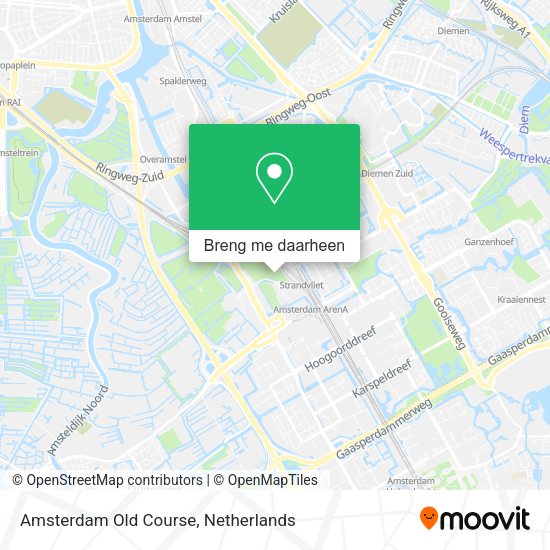 Amsterdam Old Course kaart