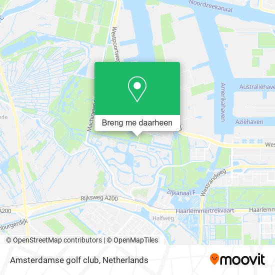 Amsterdamse golf club kaart