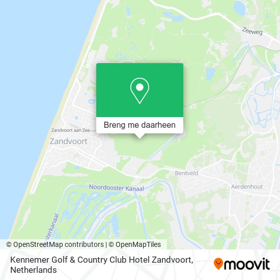Kennemer Golf & Country Club Hotel Zandvoort kaart