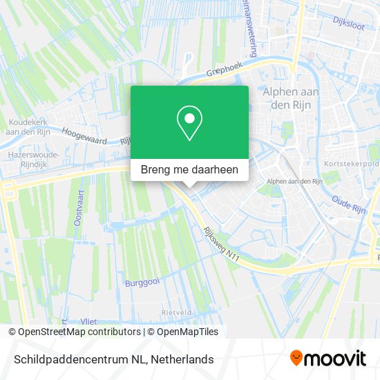 Schildpaddencentrum NL kaart