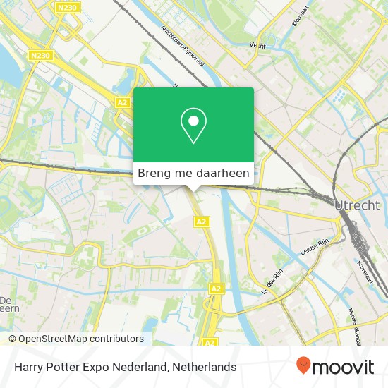 Harry Potter Expo Nederland kaart