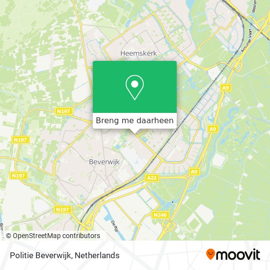 Politie Beverwijk kaart