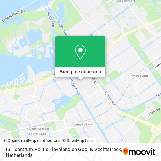 IBT centrum Politie Flevoland en Gooi & Vechtstreek kaart