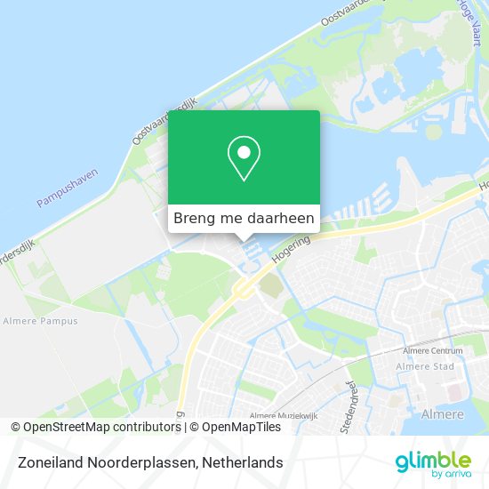 Zoneiland Noorderplassen kaart