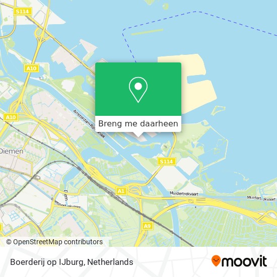 Boerderij op IJburg kaart