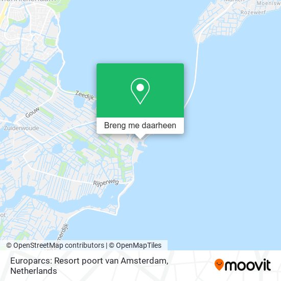 Europarcs: Resort poort van Amsterdam kaart