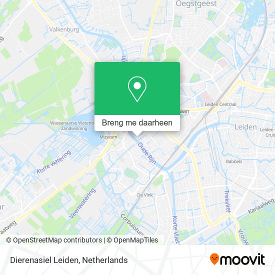 Dierenasiel Leiden kaart