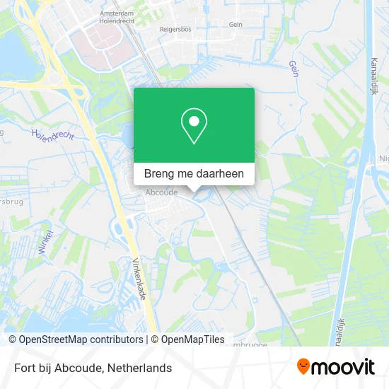 Fort bij Abcoude kaart
