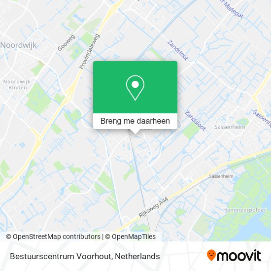 Bestuurscentrum Voorhout kaart