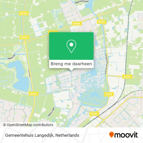 Gemeentehuis Langedijk kaart