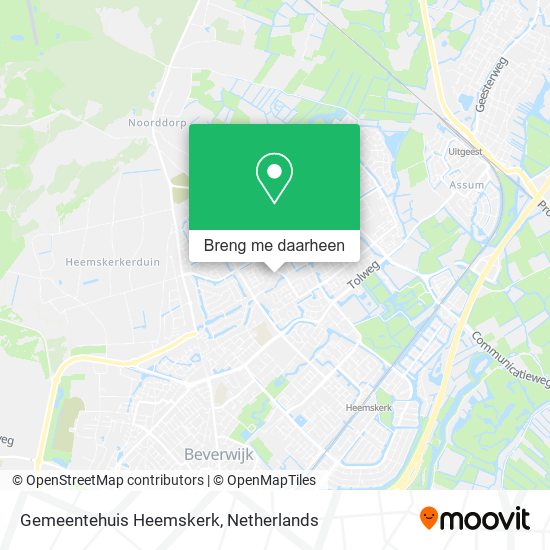 Gemeentehuis Heemskerk kaart