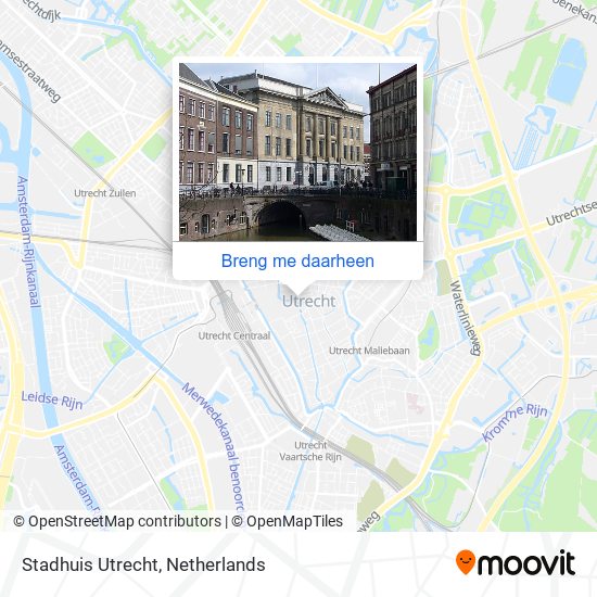 Stadhuis Utrecht kaart