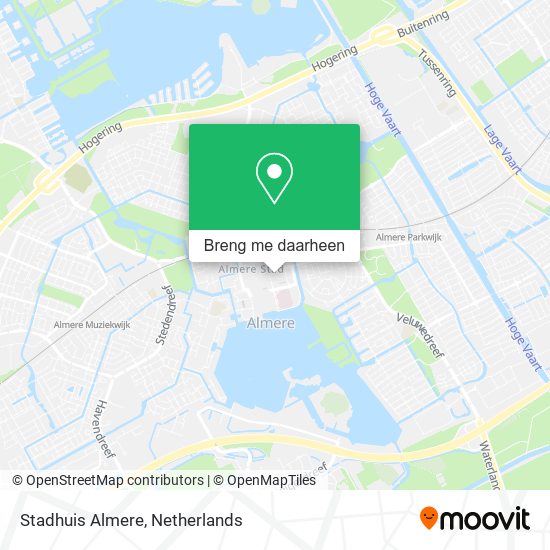 Stadhuis Almere kaart