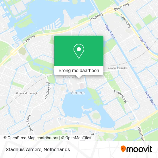 Stadhuis Almere kaart