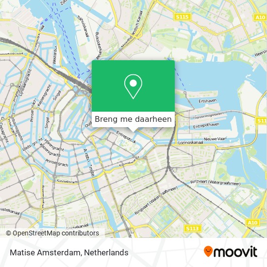 Matise Amsterdam kaart