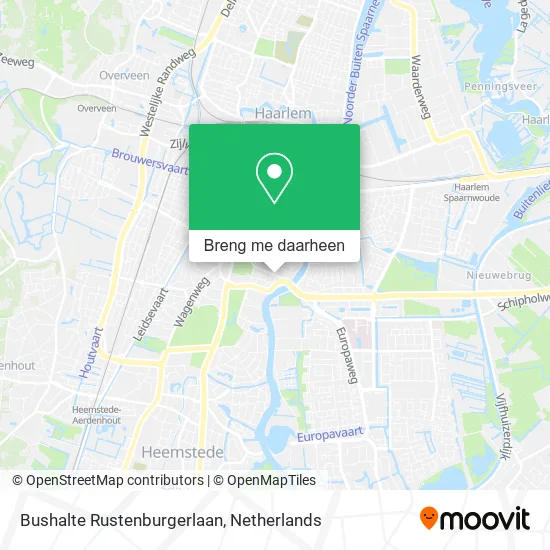 Bushalte Rustenburgerlaan kaart
