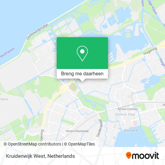 Kruidenwijk West kaart