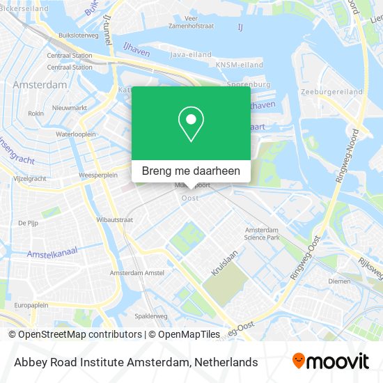 Abbey Road Institute Amsterdam kaart