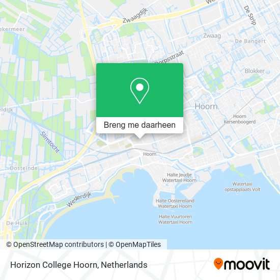 Horizon College Hoorn kaart