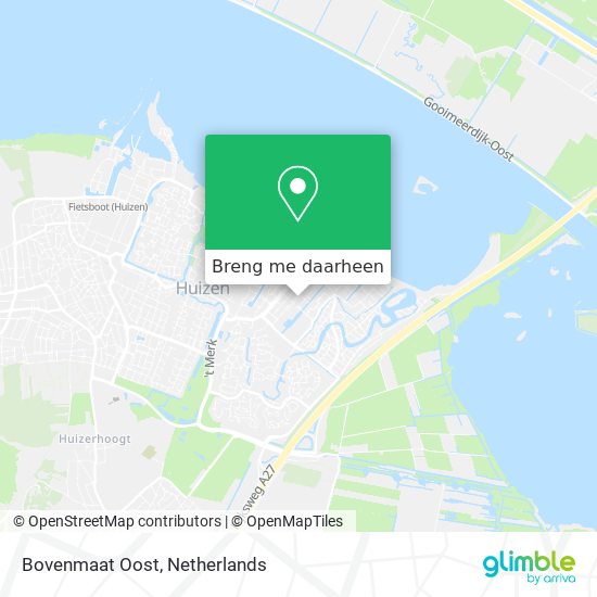 Bovenmaat Oost kaart