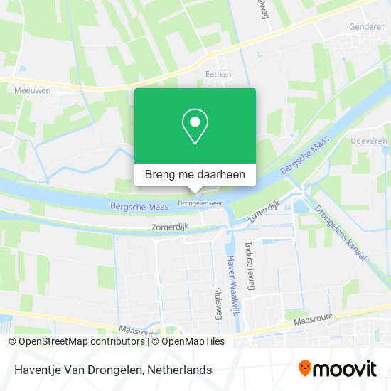 Haventje Van Drongelen kaart