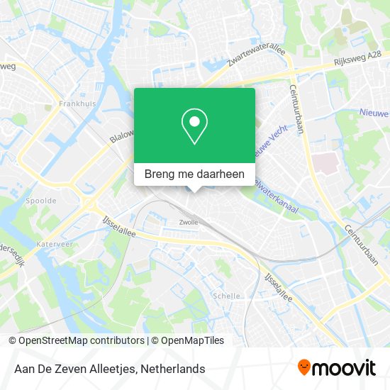 Aan De Zeven Alleetjes kaart