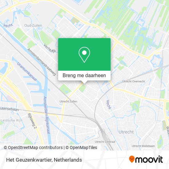 Het Geuzenkwartier kaart