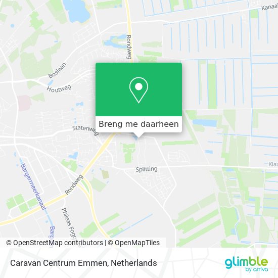 Caravan Centrum Emmen kaart