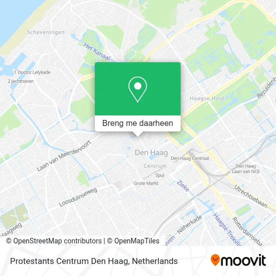 Protestants Centrum Den Haag kaart