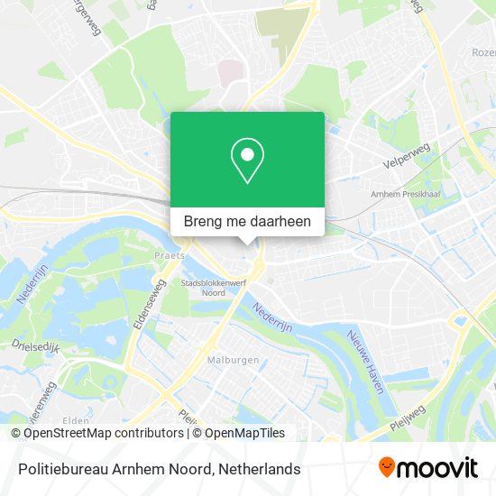 Politiebureau Arnhem Noord kaart