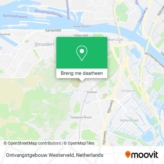 Ontvangstgebouw Westerveld kaart