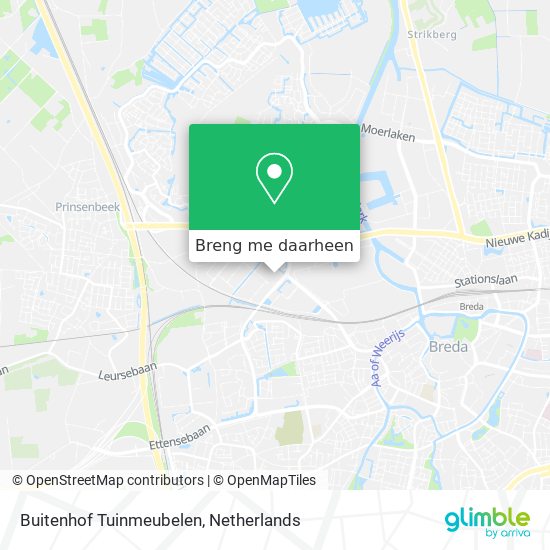 Buitenhof Tuinmeubelen kaart