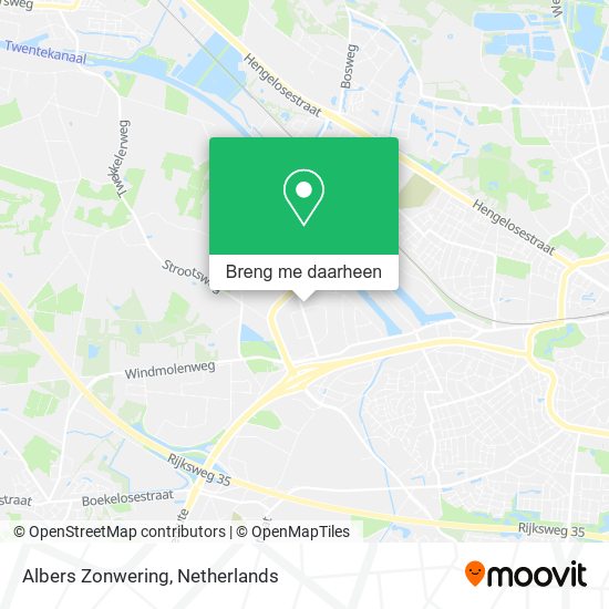 Albers Zonwering kaart