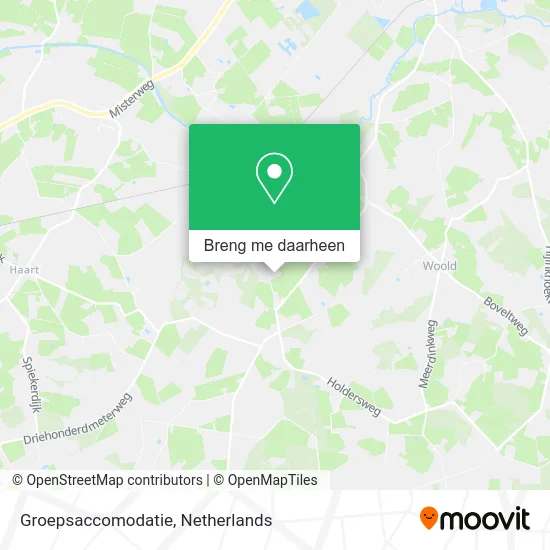Groepsaccomodatie kaart