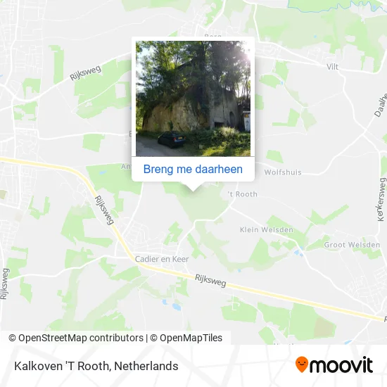 Kalkoven 'T Rooth kaart