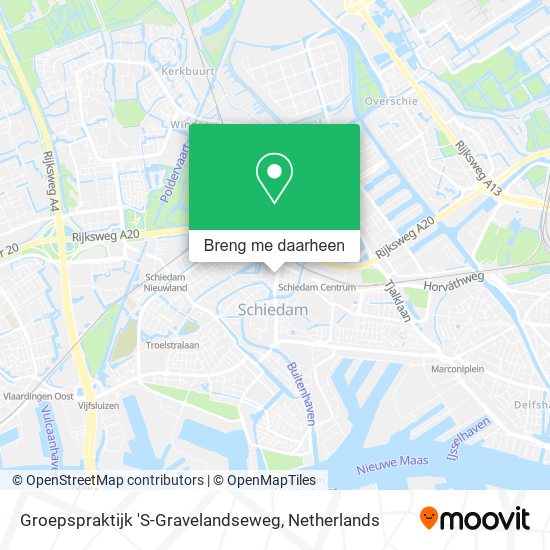Groepspraktijk 'S-Gravelandseweg kaart